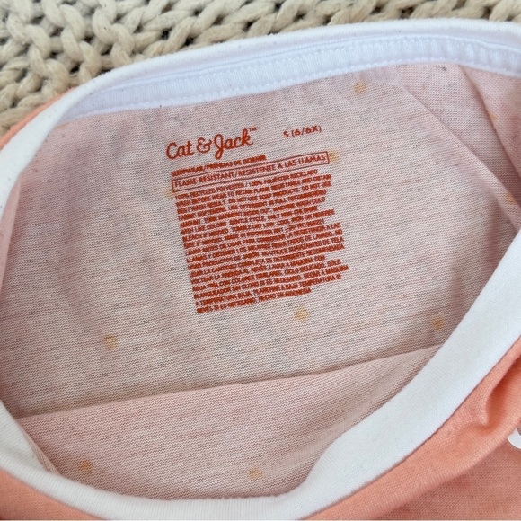 Cat & Jack Girl's Stripped Pajama Set Soft and Cozy Sleepwear Size Small (6-6x) - Picture 4 of 4